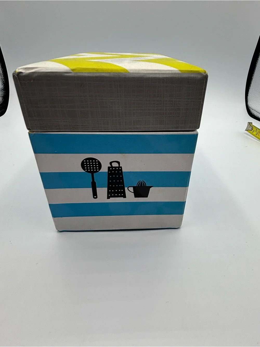 CR GIBSON Hinged Recipe Box CARDS & Dividers Kitchen Gear MCM Style